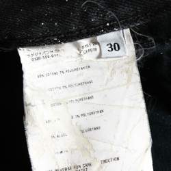 Prada Black Denim Tapered Fit Jeans M