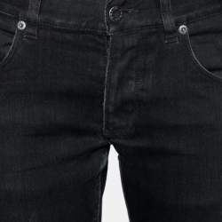 Prada Black Denim Tapered Fit Jeans M