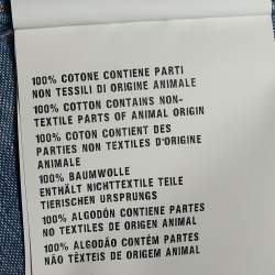 Prada Indigo Sleeveless Denim Shirt M