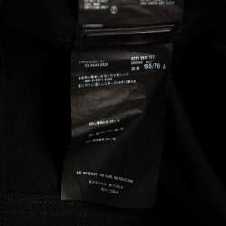 Pre Owned Prada Black Cotton Zip Front Jacket S