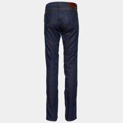 Prada Blue Cotton Contour Fit Jeans XL