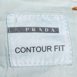 Prada Blue Cotton Contour Fit Jeans XL