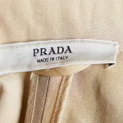 Prada Beige Cotton & Silk Cropped Jacket S