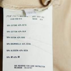 Prada Beige Cotton & Silk Cropped Jacket S
