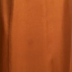 Prada Mustard Yellow Silk Collared Sleeveless Long Dress M