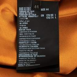 Prada Mustard Yellow Silk Collared Sleeveless Long Dress M