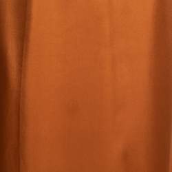 Prada Mustard Yellow Silk Collared Sleeveless Long Dress M