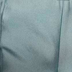 Pre Owned Prada Aqua Green Wool Silk Straight Fit Trousers S