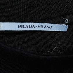 Prada Black Knit Frankenstein Print Vest Top XS