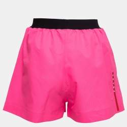 Prada Sport Pink Synthetic Elastic Waist Shorts M