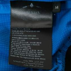 Prada Sport Blue Synthetic Elastic Waist Shorts M