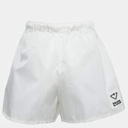 Prada White Synthetic Re-Nylon Shorts M