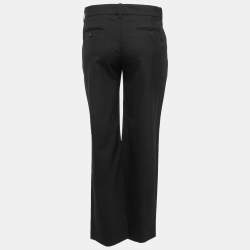 Prada Vintage Black Wool Trousers M