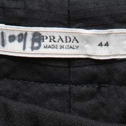 Prada Vintage Black Wool Trousers M