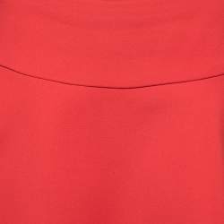 Prada Red Crepe Flared Mini Skirt S