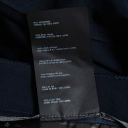 Pre Owned Prada Navy Blue Wool Slim Leg Trousers S
