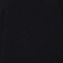 Pre Owned Prada Black Wool Crepe Cape Detail Mini Dress M