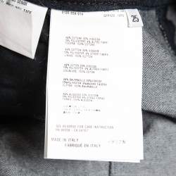 Prada Indigo Blue Denim Button Detail Shorts S