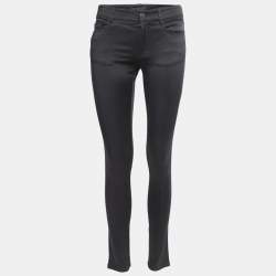 Prada Black Stretch Synthetic Skinny Jeans S Waist 28"