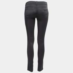 Prada Black Stretch Synthetic Skinny Jeans S Waist 28"