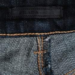 Prada Dark Blue Denim Skinny Jeans S Waist 26"