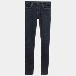 Prada Dark Blue Denim Skinny Jeans S Waist 26"