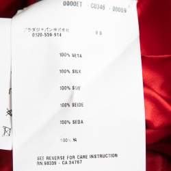 Prada Vintage Red Satin Silk Mini Shorts M