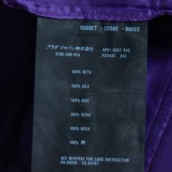Pre Owned Prada Vintage Purple Satin Mini Shorts S