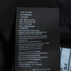 Prada Black Nylon Zip Front Gabardine Bralette Top M