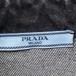 Prada Grey Denim Button Down Jacket XS