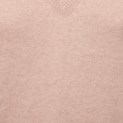 Prada Light Pink Wool V-Neck Sweater L