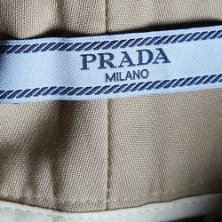 Pre Owned Prada Khaki Beige Cotton Capri Pants S