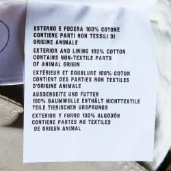 Pre Owned Prada Khaki Beige Cotton Capri Pants S