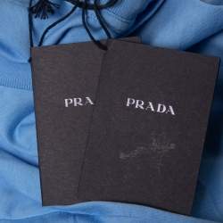 Pre Owned Prada Blue Cotton Crew Neck T-Shirt L