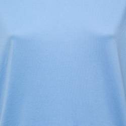 Pre Owned Prada Blue Cotton Crew Neck T-Shirt L