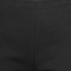 Pre Owned Prada Black Crepe Tapered Trousers S