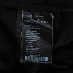 Pre Owned Prada Black Crepe Tapered Trousers S