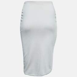 مملوكة مسبقًا Prada Light Pink Knit Elasticated Waist Pencil Skirt S