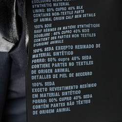 Prada Navy Blue Silk Technical Blazer Jacket S