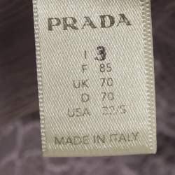 Prada Purple Lace Paneled Sheer Silk Strappy Tunic Top S