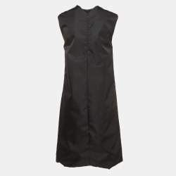 Pre Owned Prada Black Re-Nylon Sleeveless Short Dress S