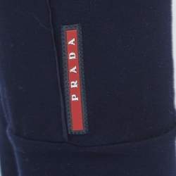 Prada Navy Blue Cotton Drawstring Jogger Pants M