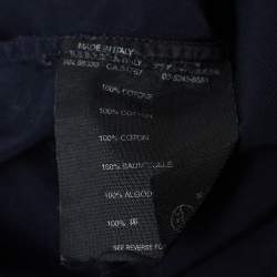 Prada Navy Blue Cotton Button Front Shirt S