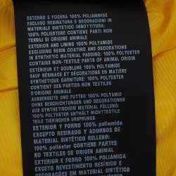 Prada Yellow Nylon Padded Button Front Jacket XL