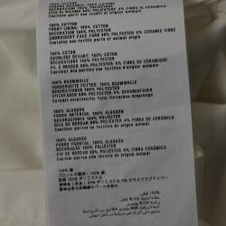 Pre Owned Prada White Cotton Floral Sequin Embellished Button Front Shirt S