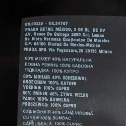 Pre Owned Prada Grey Wool Blend Wide Leg Trousers M