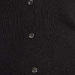 Prada Black Cashmere and Silk Buttoned Cardigan S