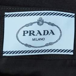 Prada Dark Grey Wool Sleeveless Mini Dress S