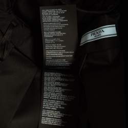 مملوكة مسبقًا Prada Black Re-Nylon Belt Detail Pleated Mini Skirt XS