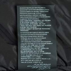 Pre Owned Prada Black Nylon Triangle Logo Applique Hooded Puffer Jacket M